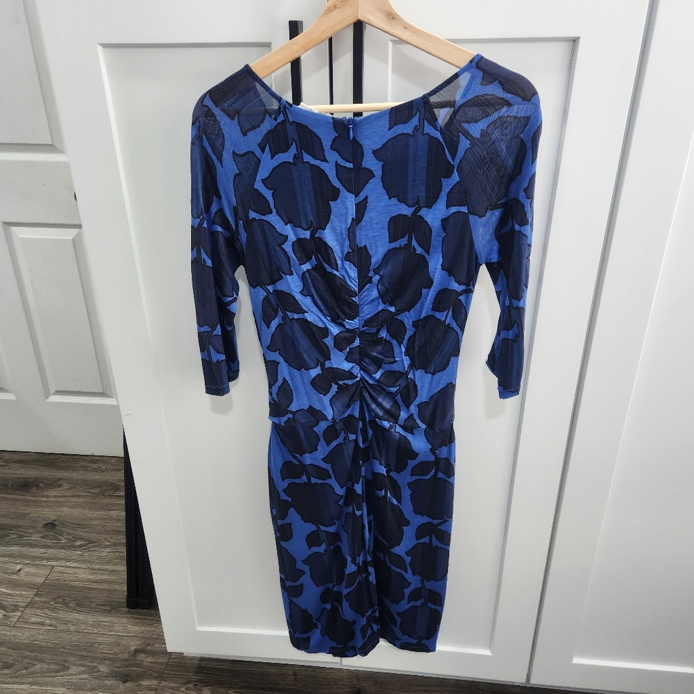Boden Harper Dress in Blue Floral 6R Long T1 - Picture 3 of 9